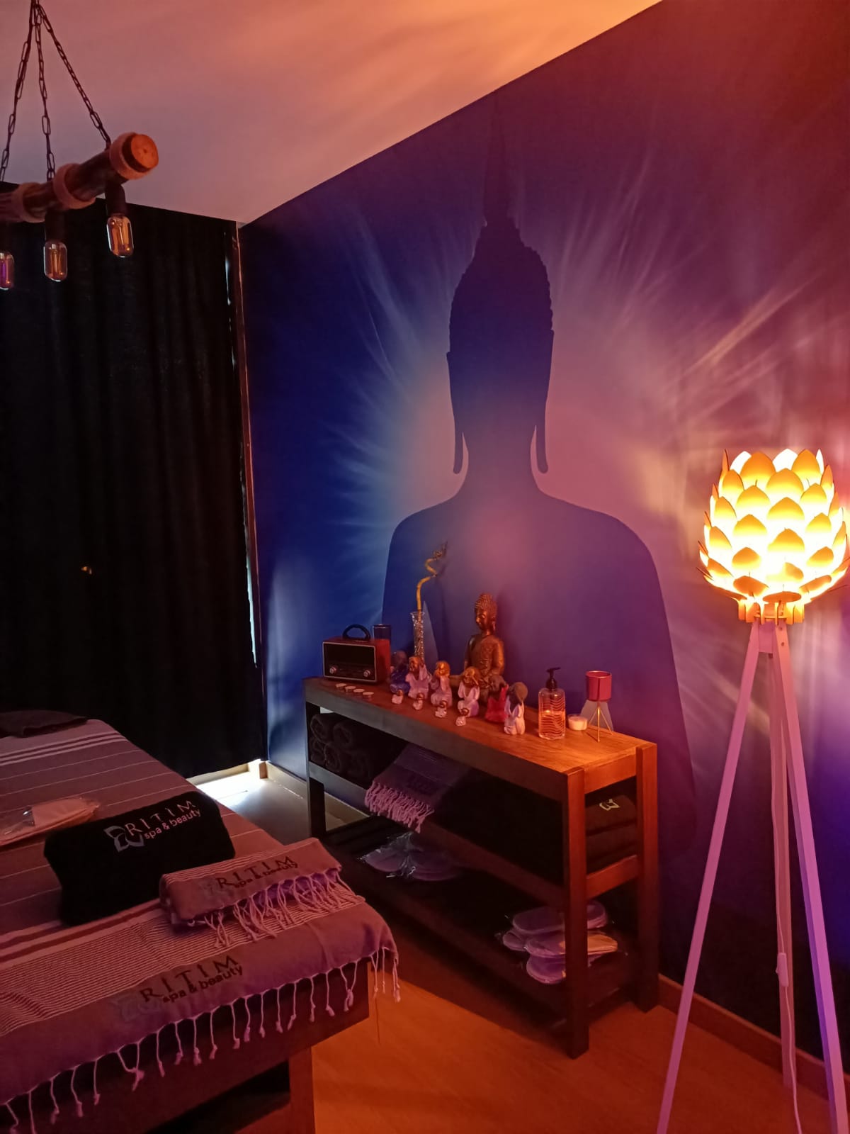 Sauna ve rahatlama alanı atmosferi